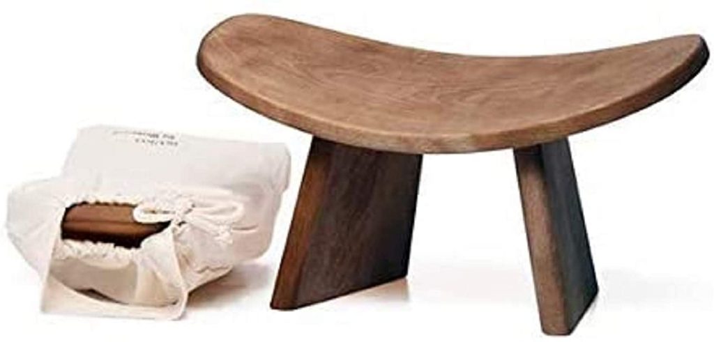 Meditation Bench portable version with the bag.