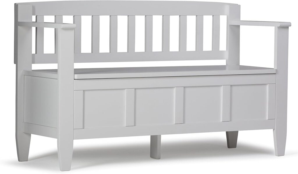 modern white storage bench lift up seat