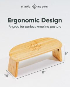 mindful modern folding meditation bench 01