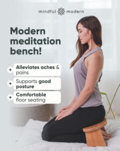 mindful modern folding meditation bench 02