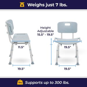 adjustable height legs shower chair with back 02