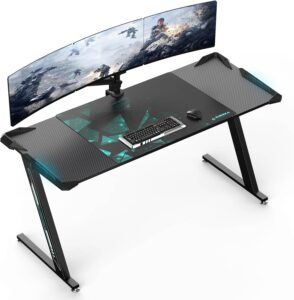 gaming desk with led lights 1