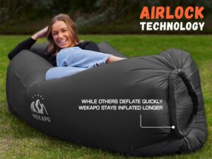 inflatable couch air lounger chair airlock technology