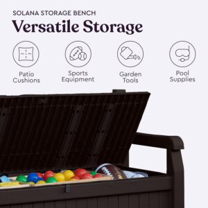 keter solana 70 gallon storage bench versatilestorage