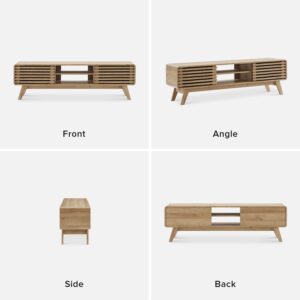 wooden tv stand up to 65 inch 2