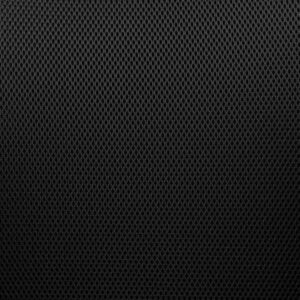 A full-frame, seamless texture shot of tight-knit black mesh fabric, showcasing its uniform honeycomb pattern typically used for breathable office chair backrests.