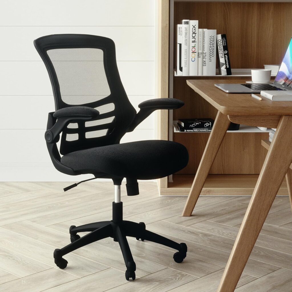Flash Furniture Kelista Mid-Back Mesh Office Chair — Space-Saving Comfort for Compact U.S. Workspaces